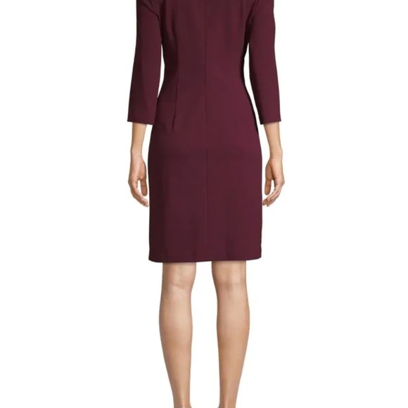 Karl Lagerfeld Purple Sleeve Dress Pearl Button - Picture 2 of 2